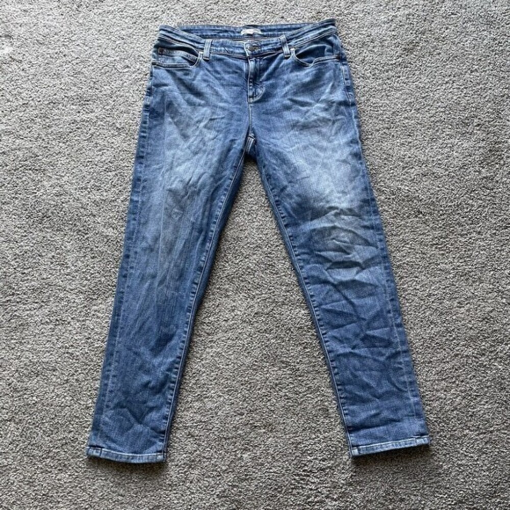Eileen Fisher Skinny Jeans Women’s Size 10 Organic Cotton Stretch Denim Mid Rise